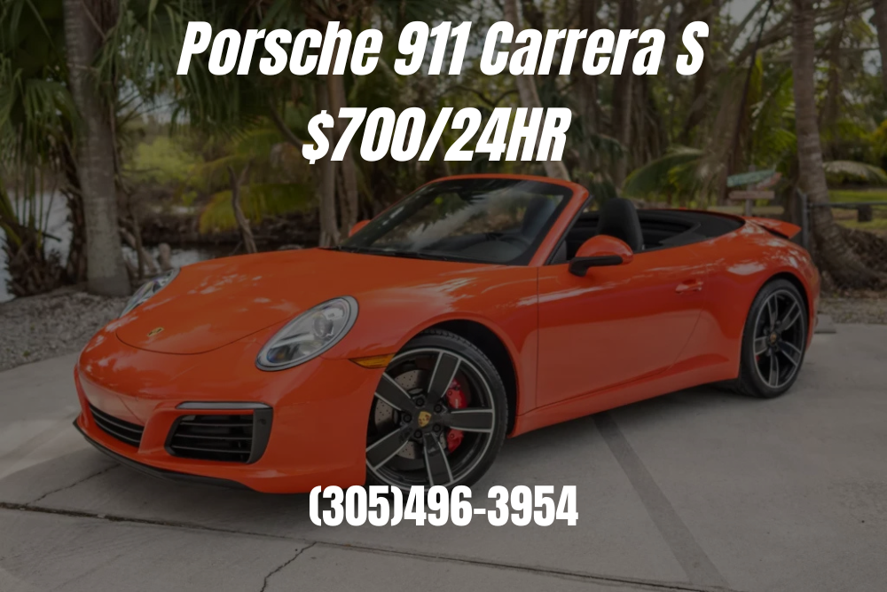 Porsche 911 Carrera S For Rent Miami Exotic Cars